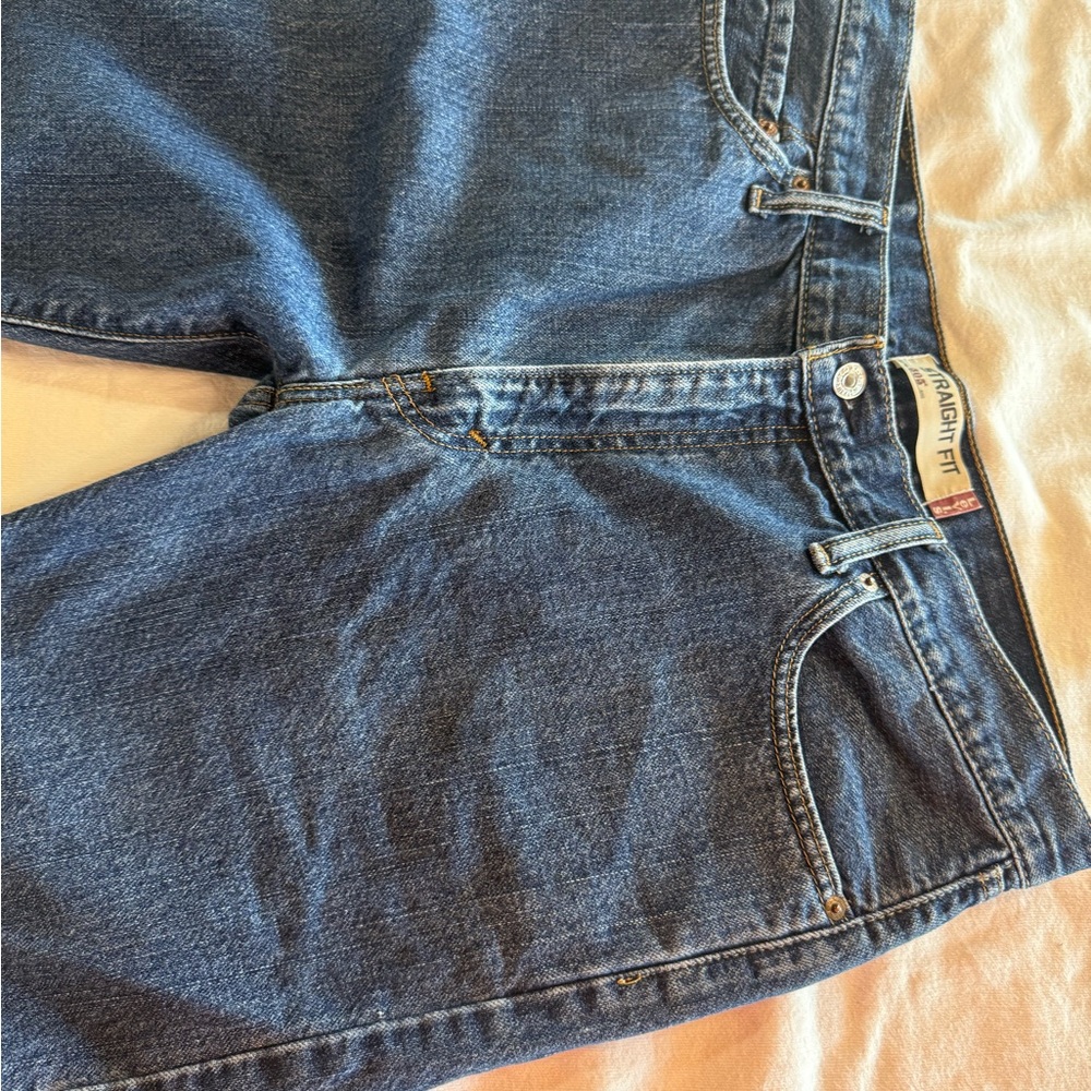 Levi's 505 Men's Blue Jean Shorts Size 36 - Picture 2 of 8